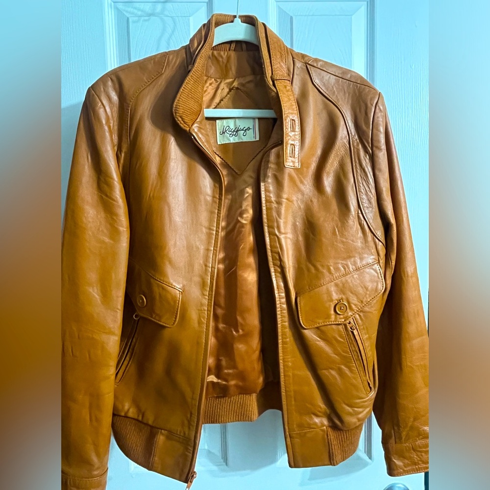 Vintage 70’s Bomber Leather Jacket